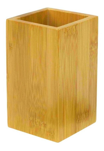 Home Basics, Vaso Para Agua De Bambú Color Caqui