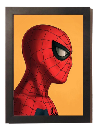 Homem Aranha Marvel Vingadores Quadro Poster Com Moldura 