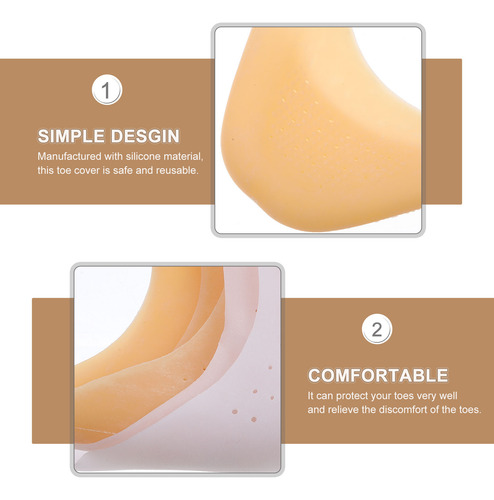 6 Pares De Protectores De Puntera De Silicona Reutilizables