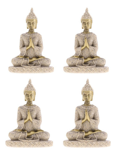 4 Unids De Estatuilla De Buda De Para Estatua De