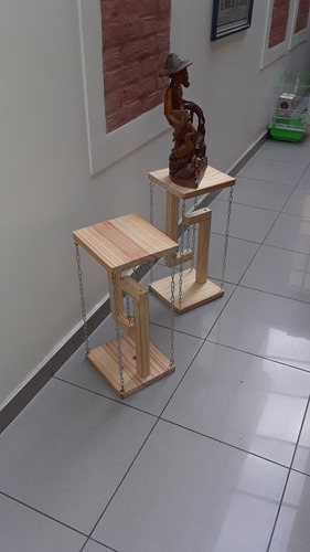 Mesa Arrime Ilusión Óptica Flotante Tensegridad Por Cadenas