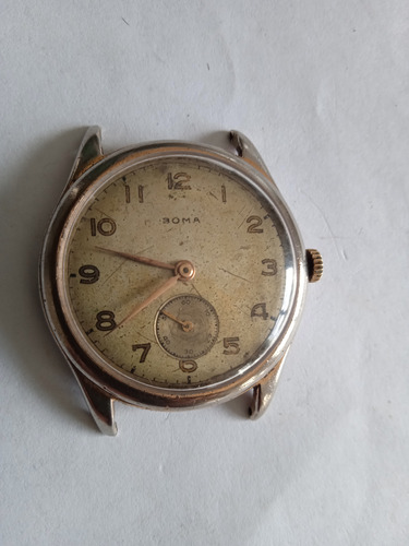 Antiguo Reloj Cuerda Manual Funciona Impecable