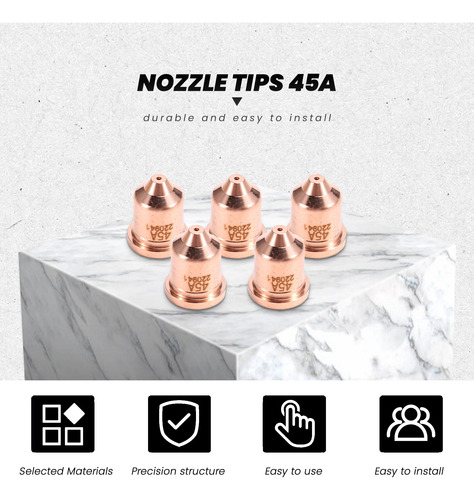 5 Puntas De Boquilla 220941, 45 A, Aptas Para Powermax 45xp/