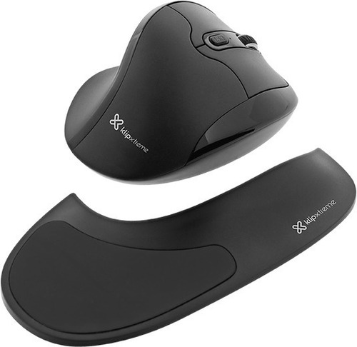 Mouse Vertical Klip Xtreme Kmw-750 Ergonómico - Negro 