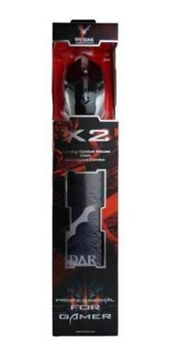 Kit Gamer Wesdar X2 Mouse 2400dpi 6 Botoes + Mouse Pad