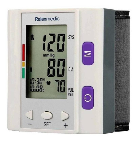 Imagem 1 de 3 de Aparelho medidor de pressão arterial digital de pulso Relaxmedic RM-ED0602A