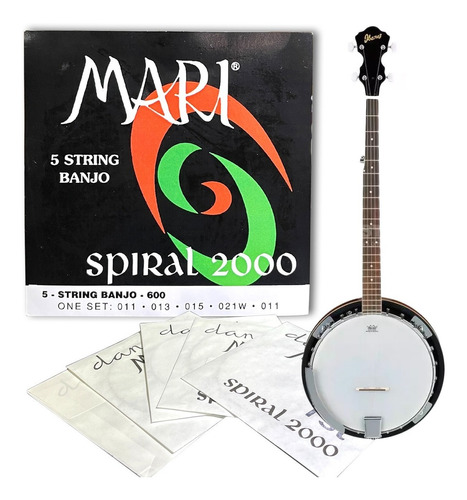 Imagen 1 de 4 de Encordado Completo Cuerdas Para Banjo Daniel Mari Premium