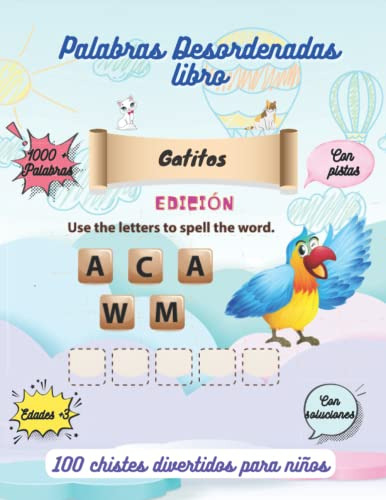 Palabras Desordenadas Libro: Gatitos Edicion: +1000 Palabras