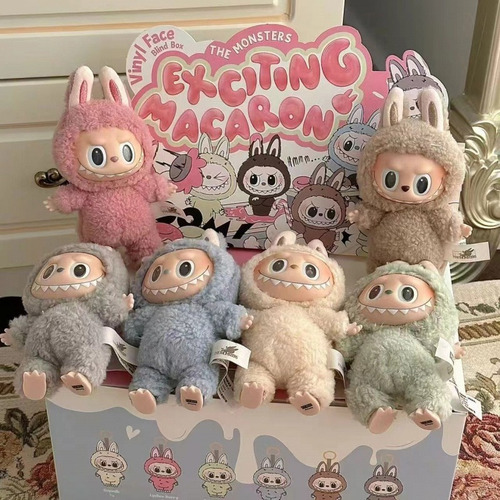 Fe 1 Pieza Genérica De Peluche De Monstruo Macarrón Labubu