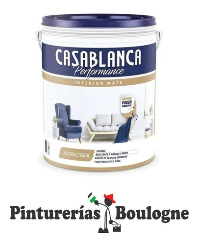 Casablanca Clasicc Interior Blanco Mate X 4 Litros