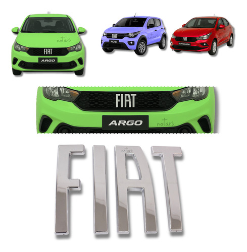 Emblema Grade Fiat Mobi 2021 2022 2023 2024