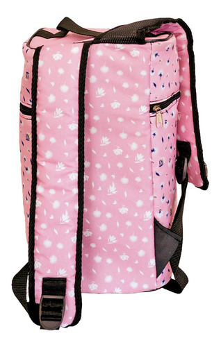 Imagen 7 de 10 de Equipo De Mate Madera Aluminio Mochila Matera Floral Pink