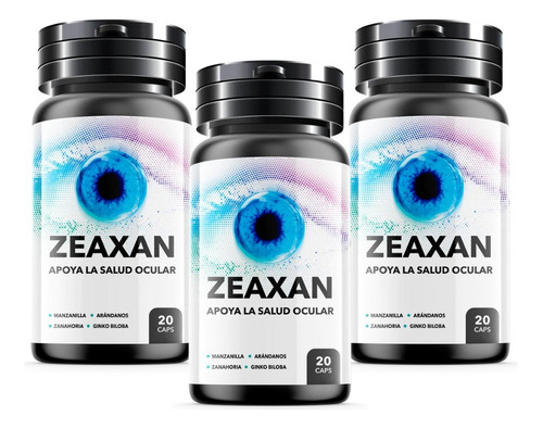 Zeaxan Suplemento Natural Pack X 03 Frascos Envio Gratis