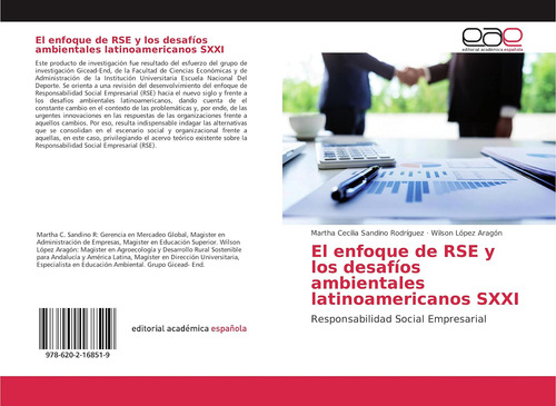 Libro: El Enfoque De Rse Y Los DesafĂos Ambientales Sxxi:
