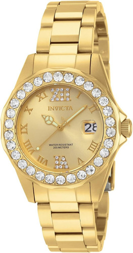 Invicta | Reloj Mujer 38 Mm | 15252 | Original Color de la correa Dorado Color del bisel Dorado Color del fondo Dorado