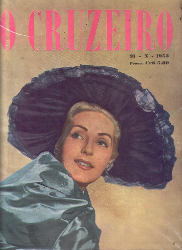 O Cruzeiro 1953.palhaço Dudu.miss Planalto.vargas.teatro.mod