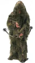 Roupa Camuflada Sniper Ghillie 3d Até 1,70 Alt, Caça Airsoft