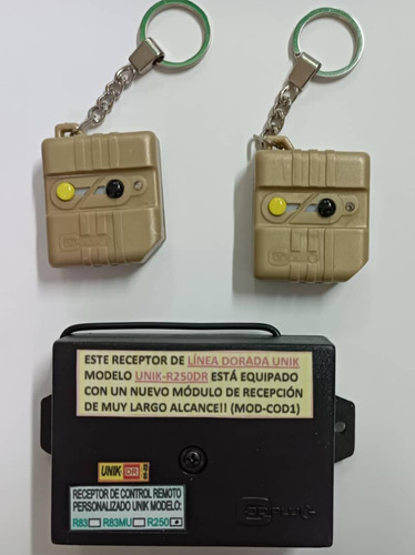 Receptora Unik Saw Codiplug  Anti Clonación Controles Dorada