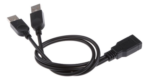 Cable Divisor Usb En Y De 30 Cm/1 Pie Hembra A Doble Puerto