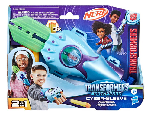 Lanzador Transformers Nerf Earthspark Cyber-sleeve