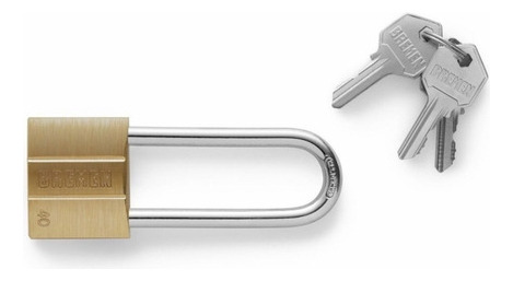 Candado De Bronce Aro Largo 30 Mm Bremen®7060 Color Dorado