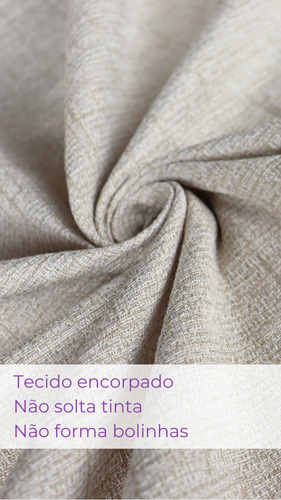 Kit 2 Xales De Sofá Gigante 3m Decorativas Bege Para Sala Desenho Lisa