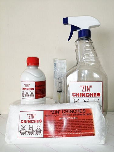 Zin Chinches De Cama Pack De 12lts + Diatomeas 1 Recamara