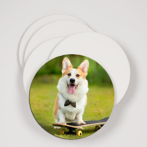 Posavasos Para Sublimar Circular Mdf Blanco 10 Pzs