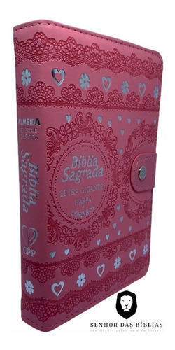 Bíblia Carteira Grande - Letra Gigante - Rosa