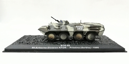 Miniatura Diecast 1/72, Vehículo 8x8 Ruso Btr-80, 1999