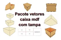 Comprar Pacote Arquivos Vetores Caixas Mdf Laser Router Cnc Corte 