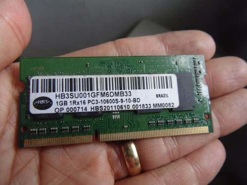 Memória Para Notebook Ddr3 1gb Hbs 1333mhz