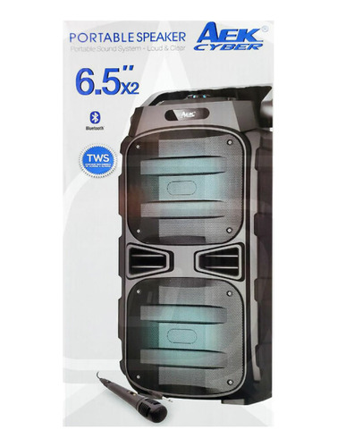 Parlante Portable Aek S-20601a 6.5 X 2 Pulgadas (001)