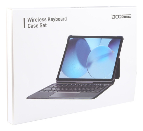 Capa Preta Com Teclado E Tablet Para T30 Pro