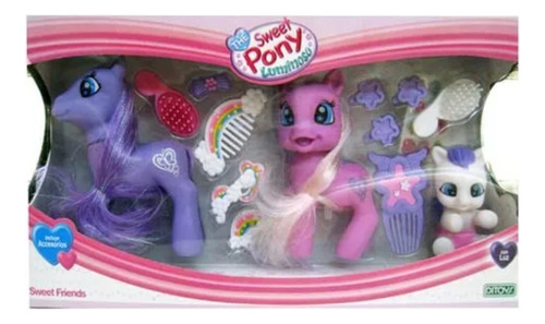 The Sweet Pony 3 Friends Family Acc Luminoso 1722 Ditoys