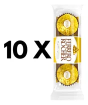 Comprar Kit Bombom Chocolate Ferrero Rocher - 10un C\u002F3 Bombons Em Cd
