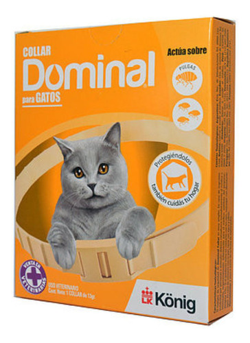 Collar Dominal Gato Anti Pulgas Y Garrapatas Desparasitador