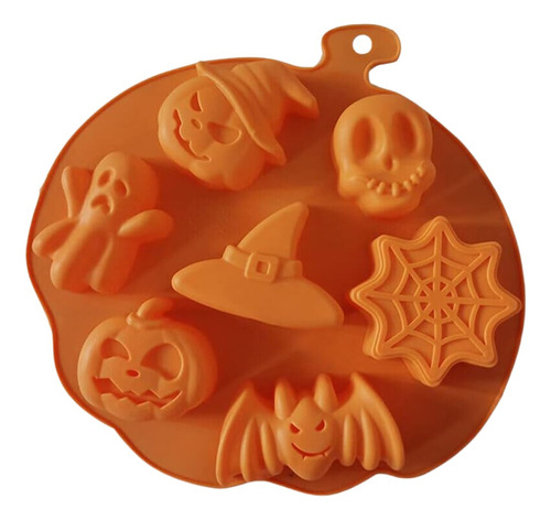 Molde De Silicona Para Queques Tortas Diseño Halloween