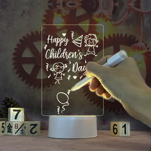 Juego De 2 Luces Nocturnas Creativas Reutilizables Para Bloc