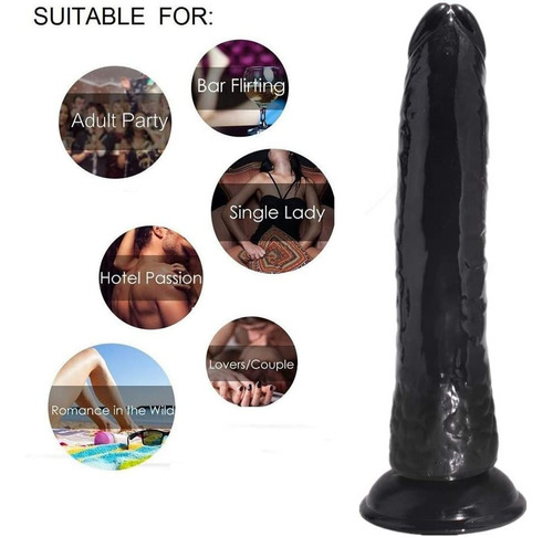 Consolador Dildo Realistico Grande Con Copa De Succión 21cm