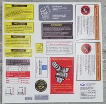 Comprar Kits De Calcomanías Precaución\u002Fservicio Chevrolet Optra