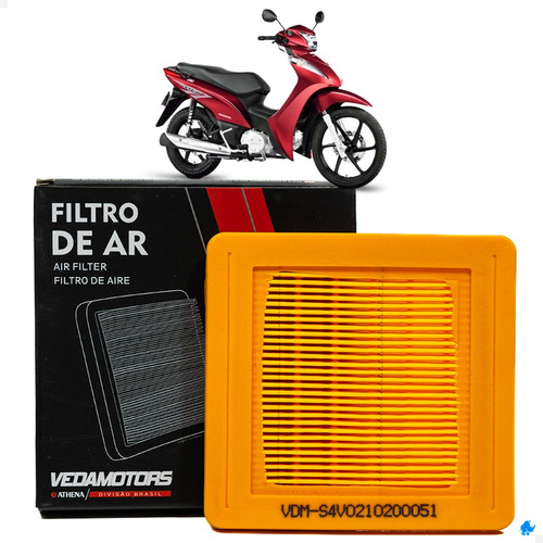 Filtro De Ar Elemento Biz 125 2006 2007 2008 2009 2010