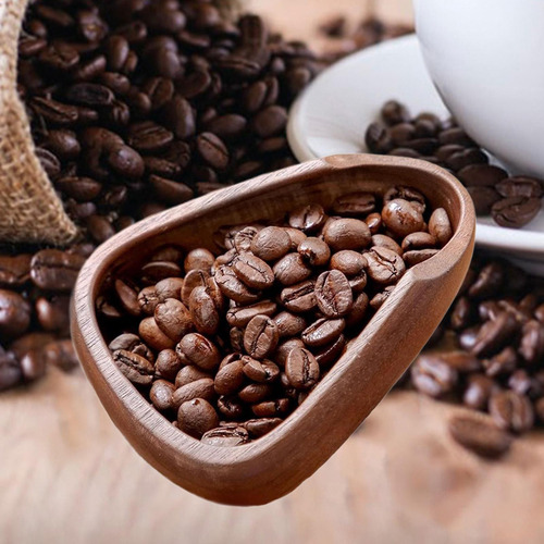 Cuenco De Madera Para Granos De Café, Bandeja De