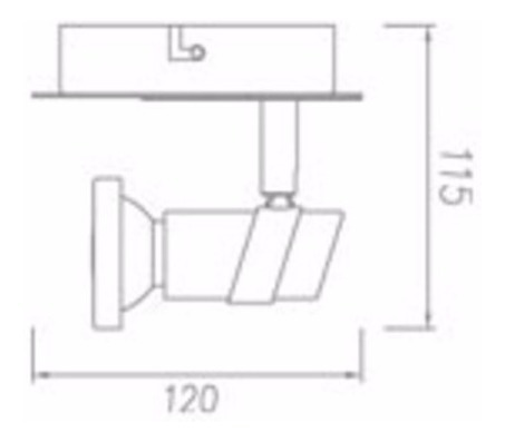 Imagen 2 de 5 de Lámpara Aplique Velador De Pared Led 4w C/ Tecla Acero