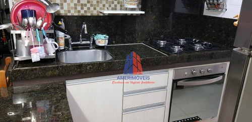 Apartamento Com 3 Dormitórios À Venda, 60 M² Por R$ 300.000 - Residencial Campos Verdes - Parque Universitário - Americana/sp - Ap0840