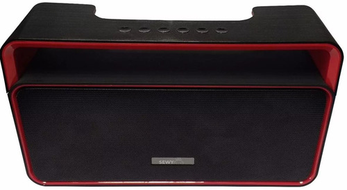 Parlante Portatil Sewy Bluetooth Dy-25 Negro Y Rojo