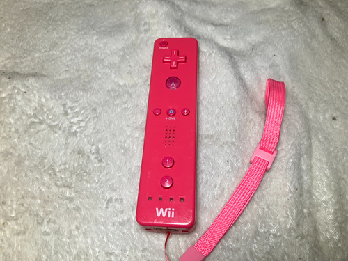Wii Remote Original Nintendo Rosa Pink Strap Rvl003 Botao B