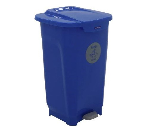 Papelera T-force P/reciclaje 50l Azul (papel)