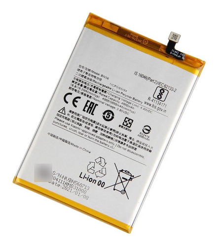 Bateria Compatible Xiaomi Redmi 10a - 10c Bn56 5000 Mah