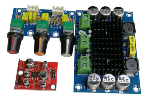 Kit Bocina Amplificada Tpa3116d2 12v Negro